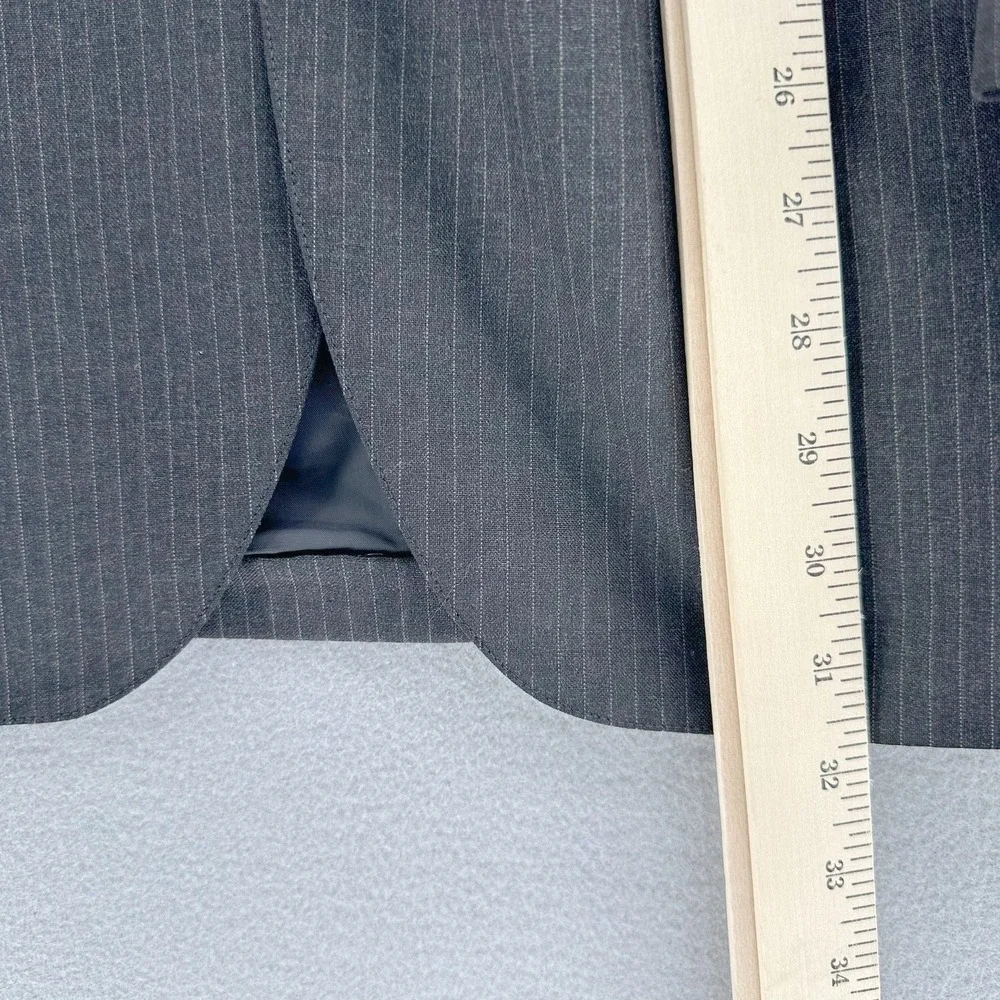 VTG 60/70s Brooks Brothers 1818 Wool‎ Grey Pinstripe Suit Jacket Blazer 42R